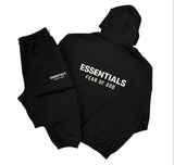 Essentials Sweat Suit- Black - Men Sizes