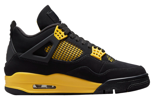 Jordan #4 Black / Yellow - Men Size