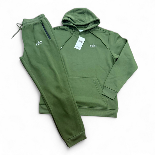 ALO Hoodie Set - Green - Men Size