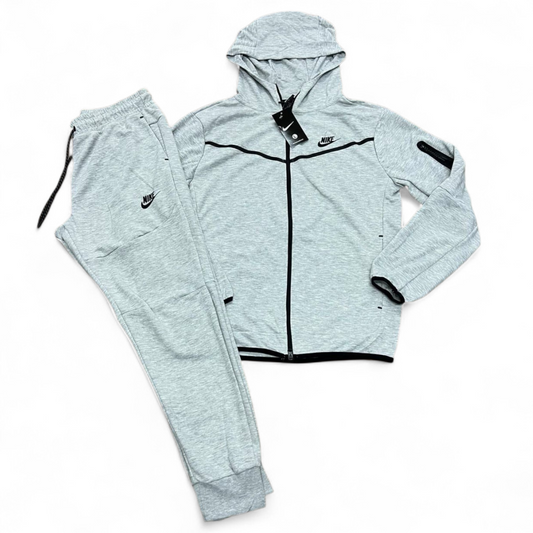 Nike Tech Fleece Hoody Set - Grey / Black