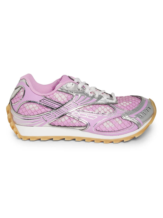 Bottega Veneta Orbit '' Gloss/ Silver / Pink''  Kid Size 6 - SALE