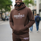 Essentials Sweat Suit- Men Size - Brown
