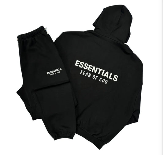 Essentials Sweat Suit- Black - Men Sizes