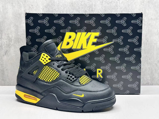 Jordan Retro #4 "Bike Air" Black / Yellow - Men