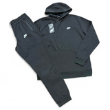 Nike Fleece Pull Over Sweat Suit - Black - Men Size
