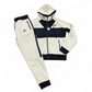 Nike Paneled Design Track Suit - Off White / Black