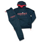 Essentials Large Pocket Hoody Set- Black / Red - Men Size