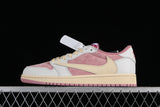 Travis Scott x Air Jordan 1 Low OG Pink Beige Red DM7866-600- Men Size